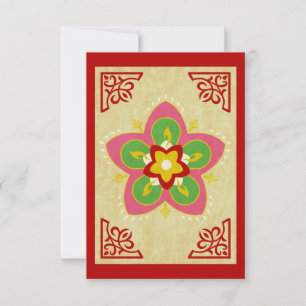 diwali greetings rangoli kaart