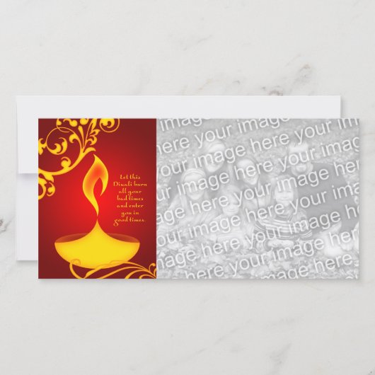 diwali - groeten : elegant licht (Voorkant)