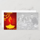 diwali - groeten : elegant licht (Voorkant / Achterkant)