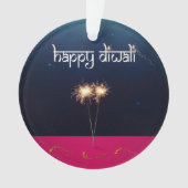 Diwali heureux de scintillement - ornement (devant)