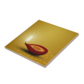 Diwali heureux Diya - carreau de céramique (Côté)