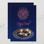 Diwali heureux Ganesha Rangoli - carte (Devant / Derrière)