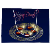 Diwali heureux Ganesha Rangoli - grand sac de (Dos)