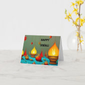 Diwali Kaart 4 (Gele Bloem)