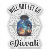 Diwali Light Jar – Festival of Lights Sticker (Voorkant)