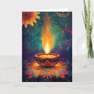 Diwali Light Lamp Sierlamp Feestdagen Kaart