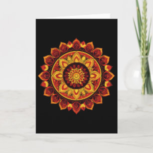 Diwali Rangoli Mandala Lotus Meditatie Yoga Kaart
