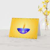 Diwali souhaite - Carte (Fleur jaune)