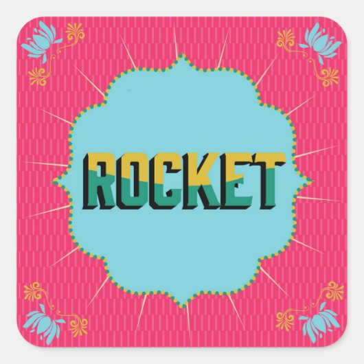 Diwali Square Stickers (Voorkant)