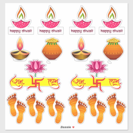 Diwali sticker combo set (Vel)