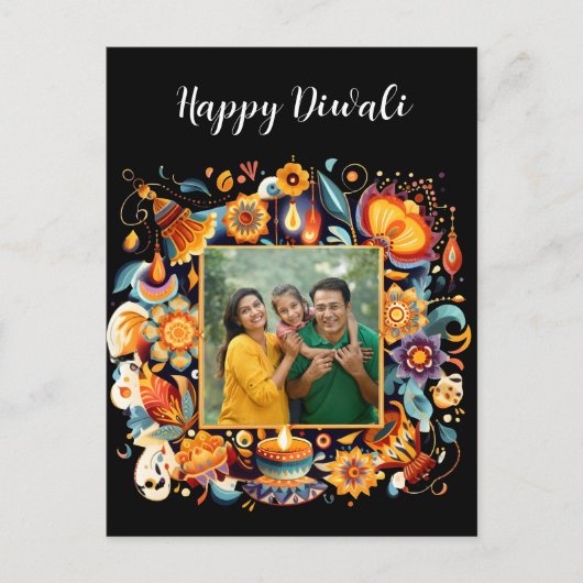 Diwali viering briefkaart (Voorkant)