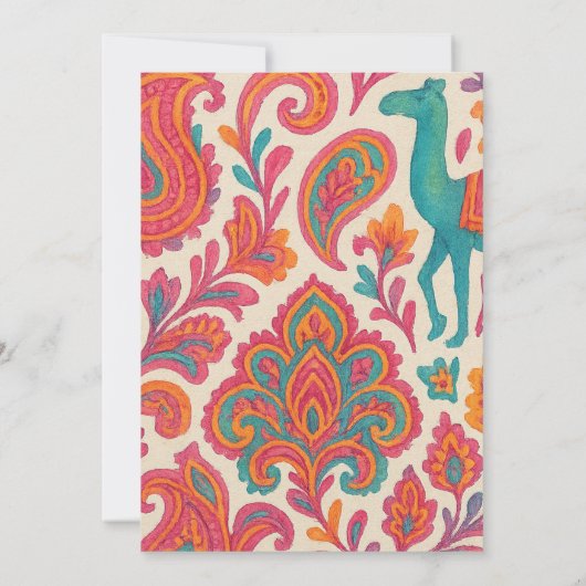 Diwali-wenskaart Aankondiging (Achterkant)