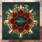 Diwali Window Cling Raamsticker (Vel 2)
