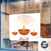 Diwali Window Cling Raamsticker (Cafe Raam)