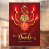 Diwali Window Cling Raamsticker (Vel 2)