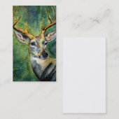 Dix cartes de visite d'indicateur (cerf commun) (Devant / Derrière)