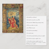 Dix Commandements - Carte de prière (plat) (Devant / Derrière)