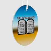 Dix commandements de la Sainte Bible, la loi de (devant)