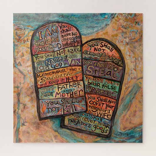 Dix Commandements Grand Puzzle (Vertical)