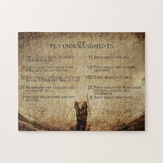 Dix Commandements Puzzle (Horizontal)