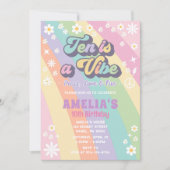 Dix est une invitation à l'anniversaire de la vibe (Devant)