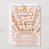 Dix est une invitation à l'anniversaire de la vibe (Devant)