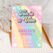 Dix est une invitation à l'anniversaire de la vibe