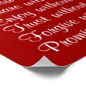 Dix façons d'aimer le verset de la bible poster (Coin)