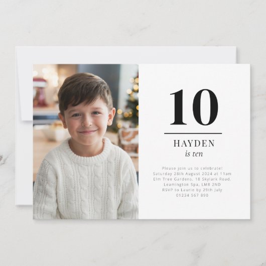 Dix Invitation de Photo de Paysage (Devant)