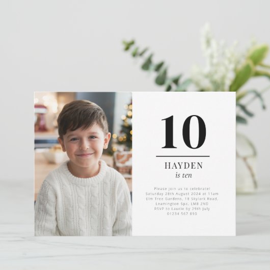 Dix Invitation de Photo de Paysage (Debout devant)