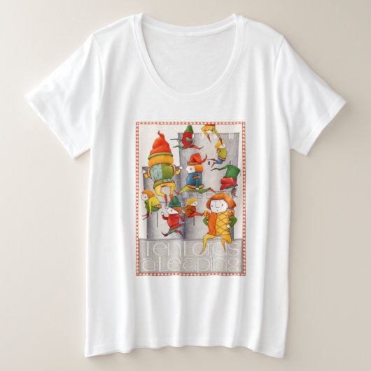 DIX LORDS A LEAPING Women's Plus Size T-shirt (Design devant)