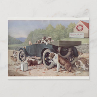Dix miles à un garage - Carte postale