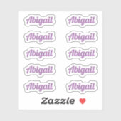 Dix Petits Étiquettes de nom personnalisé de scrip (Feuille)