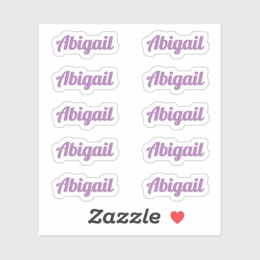 Dix Petits Étiquettes de nom personnalisé de scrip (Feuille)