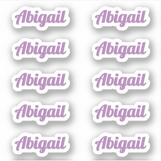 Dix Petits Étiquettes de nom personnalisé de scrip (Devant)