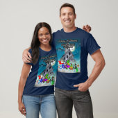 Dix Petits Monstres : T-Shirt Halloween (Cursif) (Unisexe)