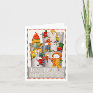 DIX SEIGNEURS QUI SAUTENT Carte de Noël
