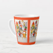 DIX SEIGNEURS QUI SAUTENT Mug à Latte - Rouge (Angle gauche)