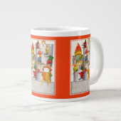 DIX SEINS A LEAPAPING Big Mug - Rouge (Devant droit)