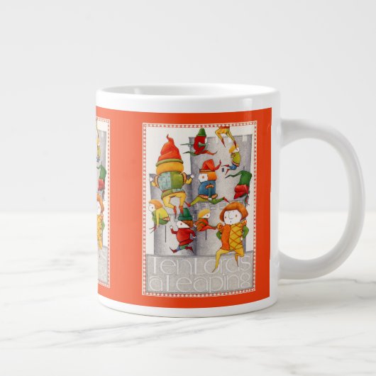DIX SEINS A LEAPAPING Big Mug - Rouge (Droite)