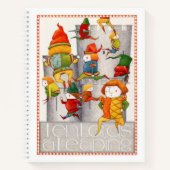 DIX SEINS UN Carnet Spiral LEAPING 8,5x11 (Devant)