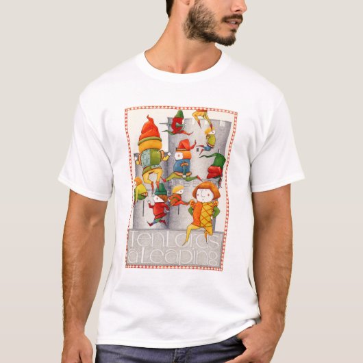 DIX SELLES UN T-shirt masculin LEAPING (Devant)