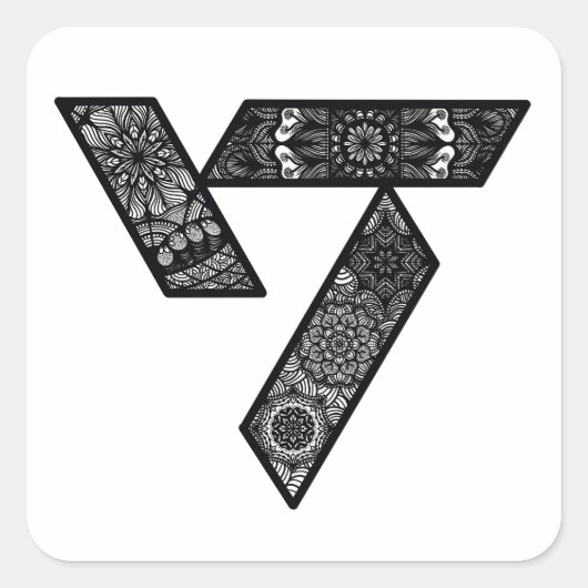 Dix-sept autocollants de logo (Devant)