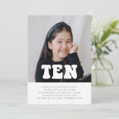 Dix - Super Photo Invitation Anniversaire (Debout devant)