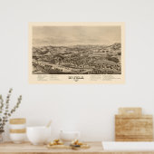 Dixfield, ME Panorama - 1896 Poster (Keuken)