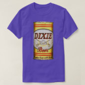 Dixie Beer Can Funny T T-shirt (Design voorkant)