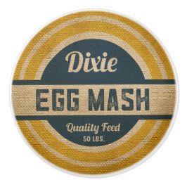 Dixie Dixie Feed Sack Kijk Keramische Knop