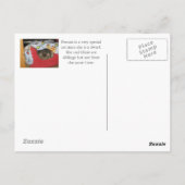 Dixie en Peanut in Peanut's bed Briefkaart (Achterkant)