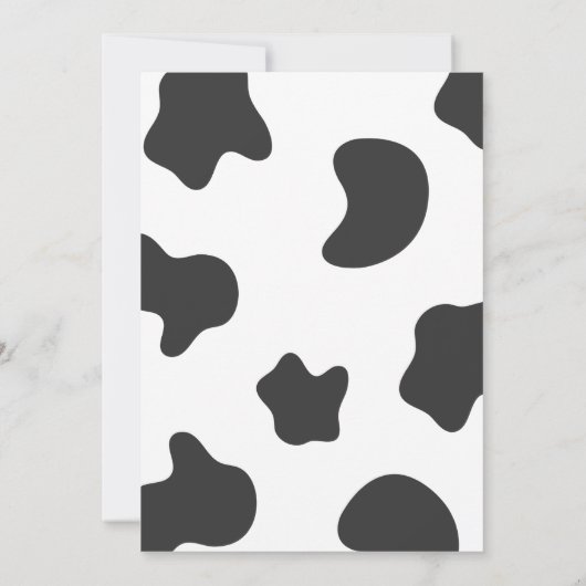 DIXIE Koe eerste uitnodiging (Achterkant)