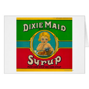 Dixie Maid Syrup LabelCairo, GA